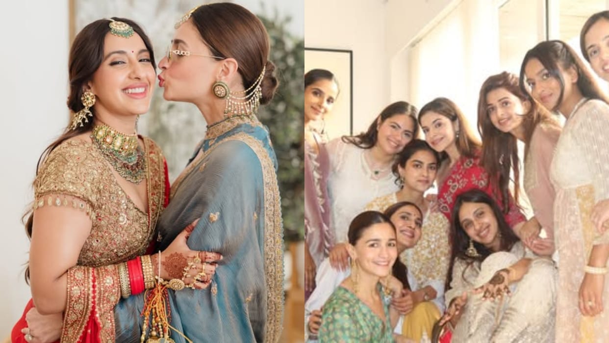 Alia Bhatt Ethnic look Praise By Fans Actress Shared Photos from Friend Akansha Ranjan Wedding