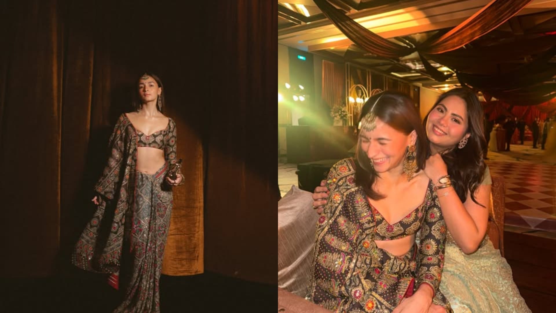 Alia Bhatt Ethnic look Praise By Fans Actress Shared Photos from Friend Akansha Ranjan Wedding