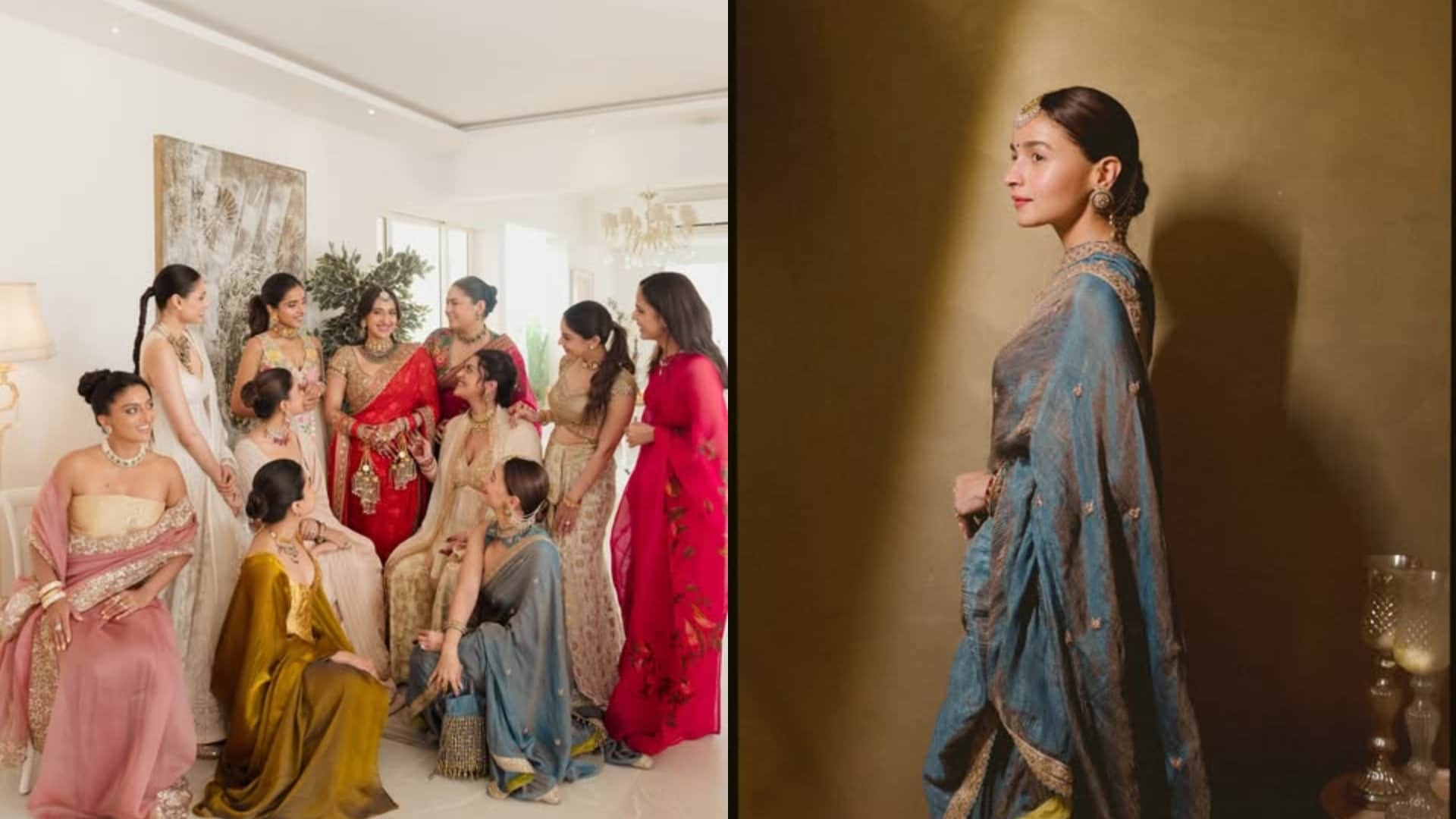 Alia Bhatt Ethnic look Praise By Fans Actress Shared Photos from Friend Akansha Ranjan Wedding