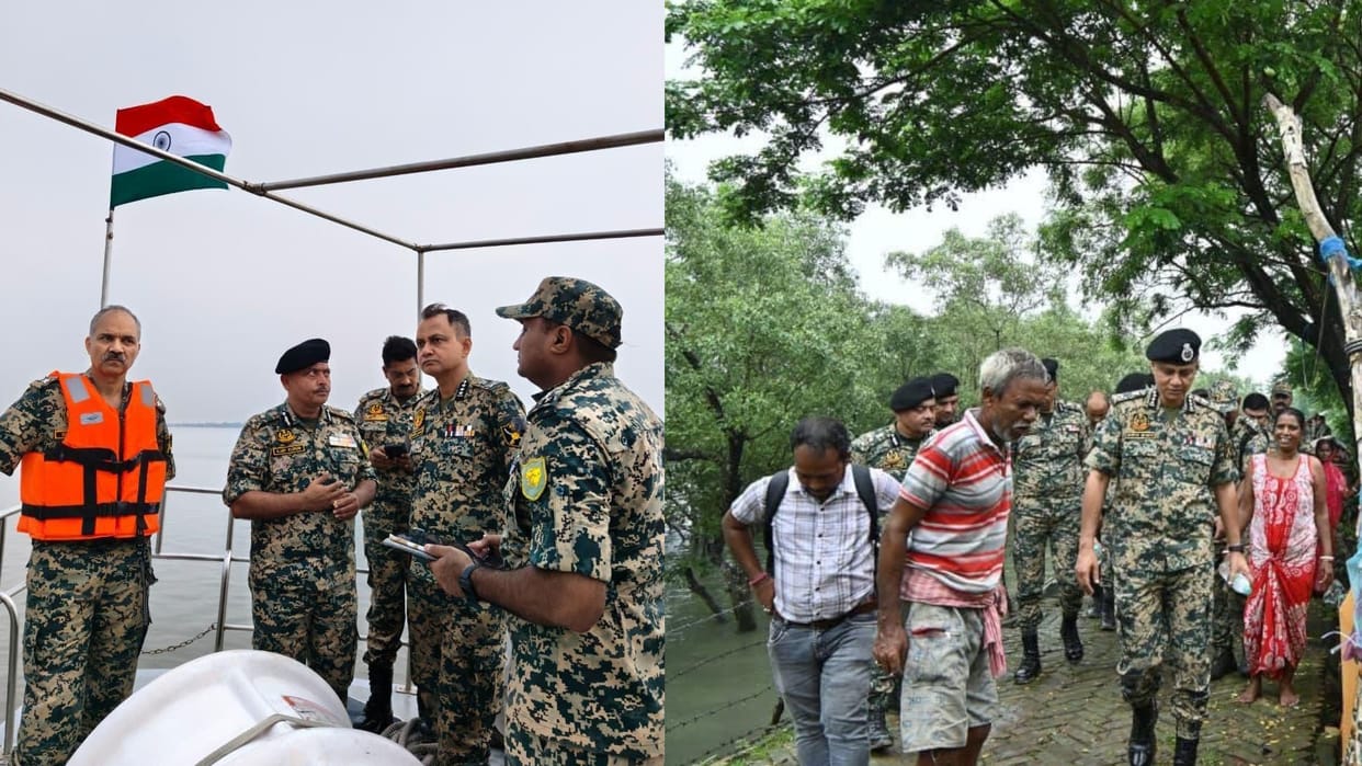 BSF: BSF DG visited the coastal areas of the India-Bangladesh border in remote regions of Sundarbans