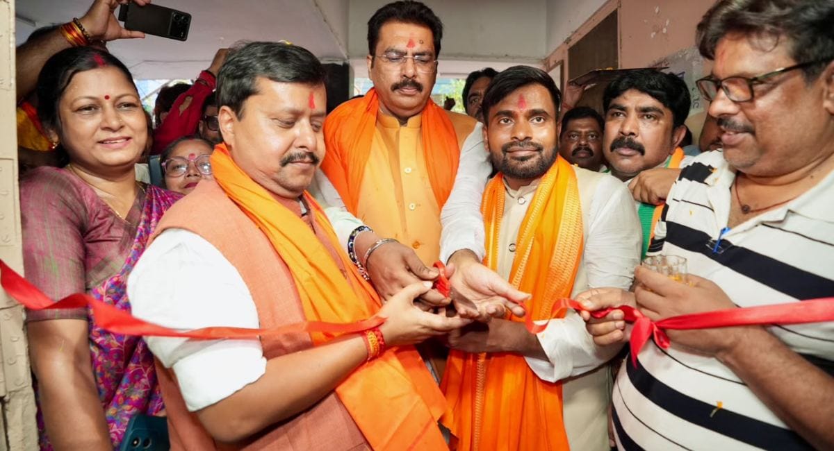 nitin naveen bankipur bypoll neeraj kumar sinha bjp election campaign bihar