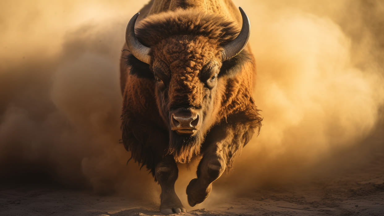 Bison throws tourist 8 feet in air at yellowstone park video goes viral