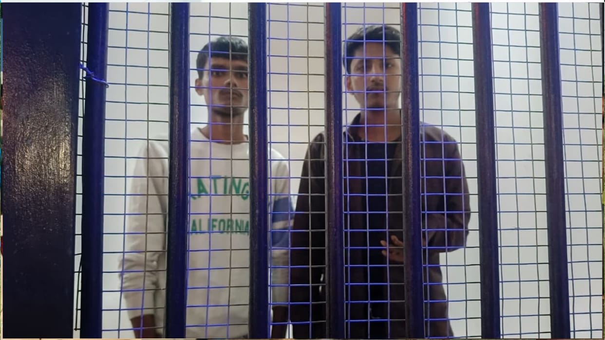 Three accused arrested for assaulting a young man and woman on the Ramgarh Tal Ring Road.