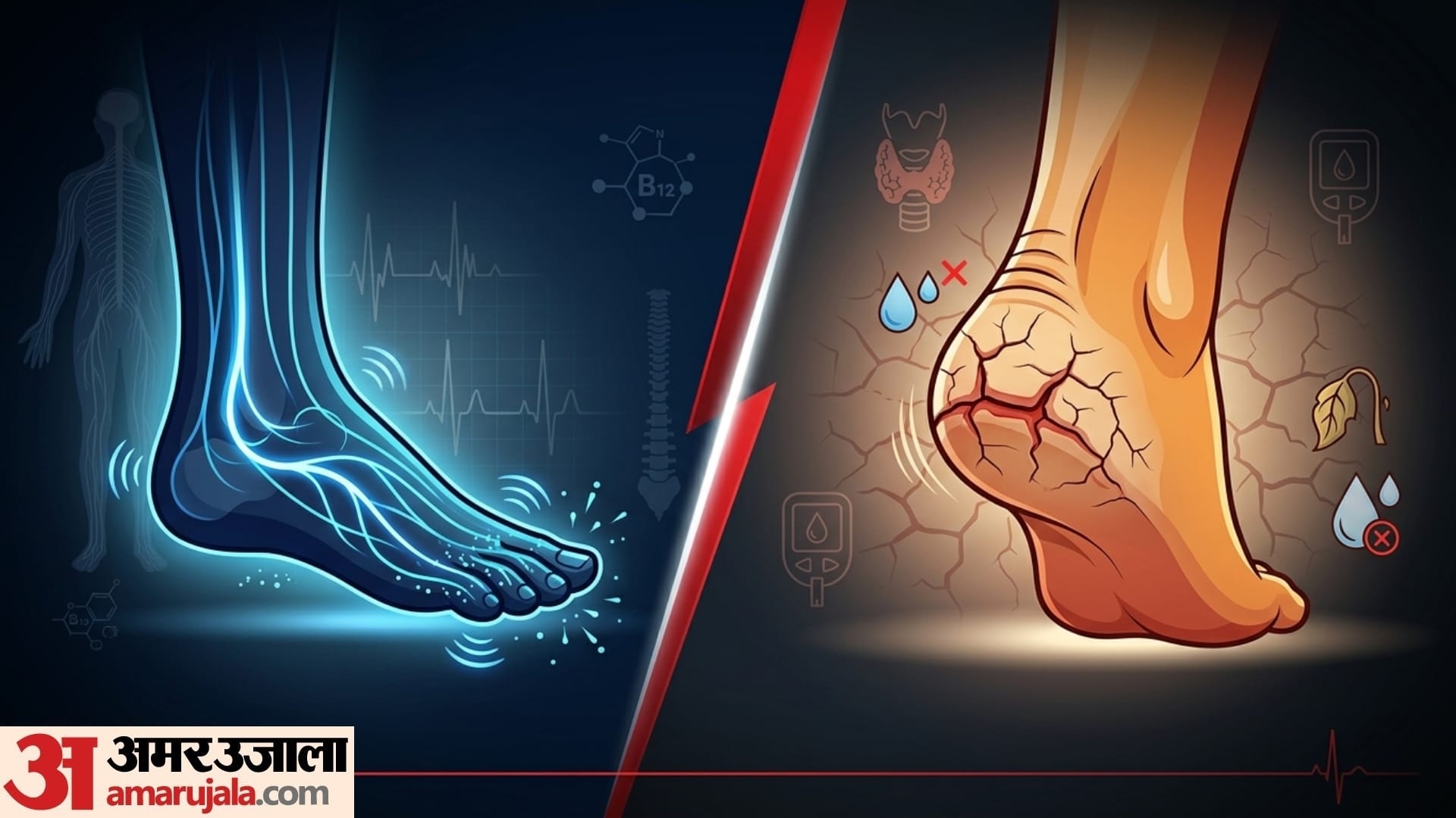 health warning signs feet reveal health in hindi pairo se pehchane bimari