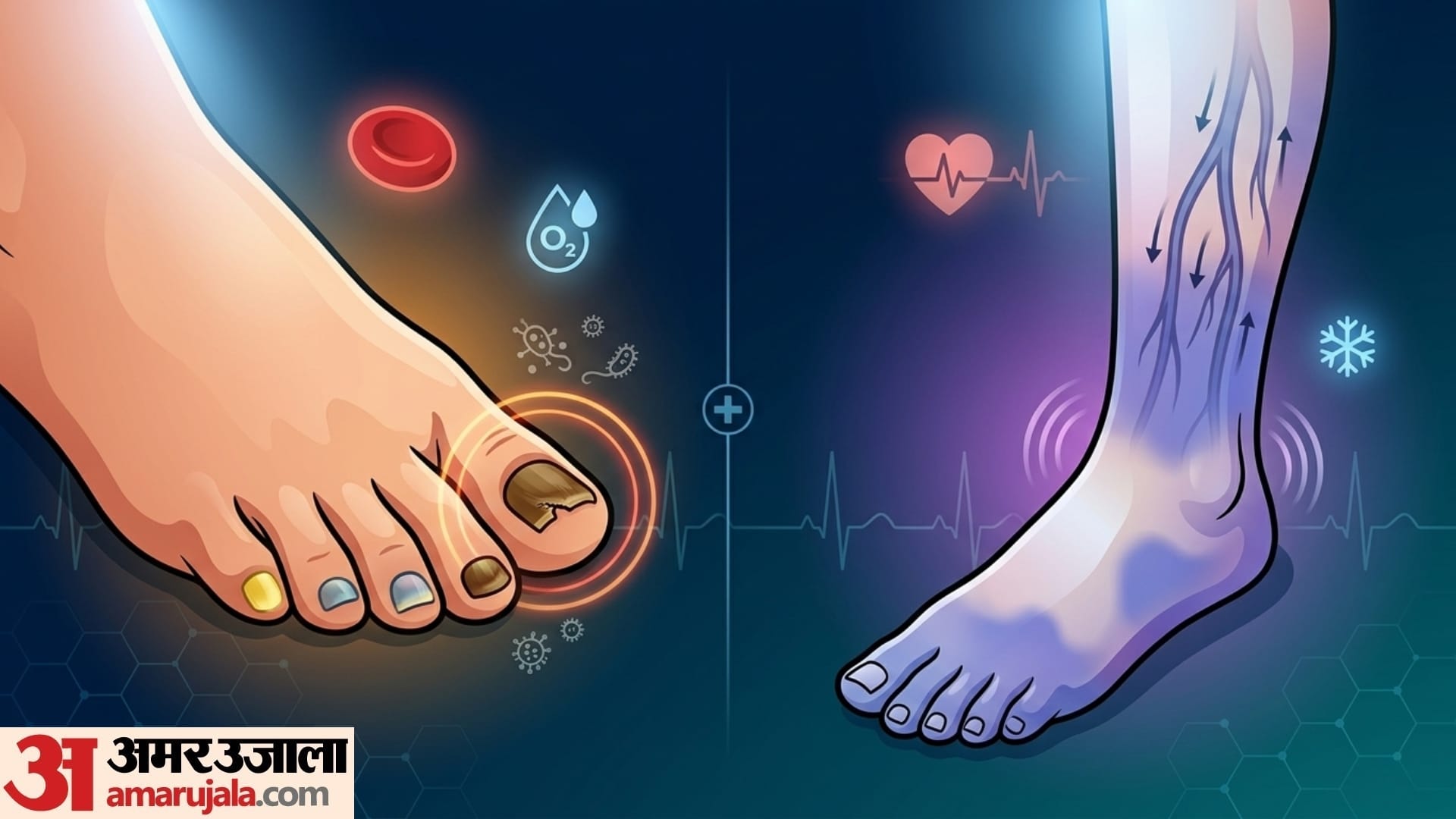 health warning signs feet reveal health in hindi pairo se pehchane bimari