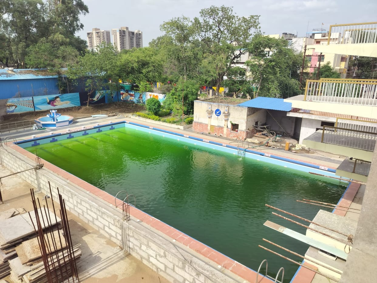 Indore News: Two lakh gallons of water filled in Indore's Nehru Park swimming pool; facility to open next mont
