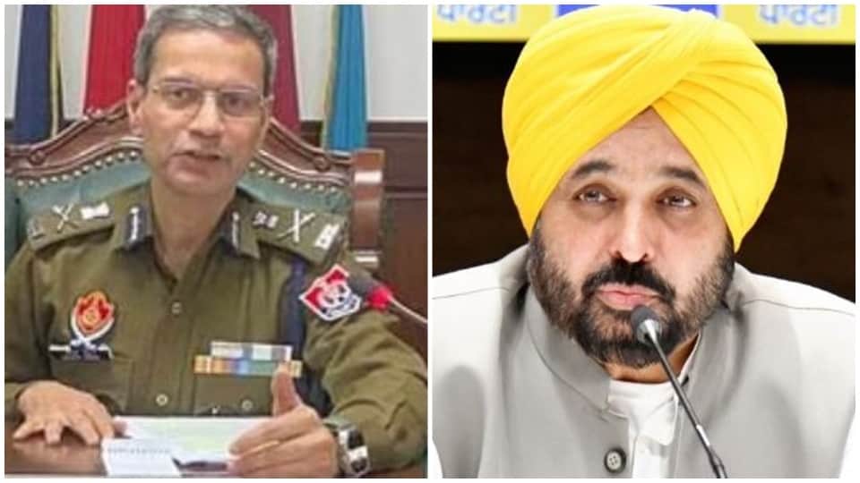 पंजाब के डीजीपी गौरव यादव और सीएम भगवंत मान
