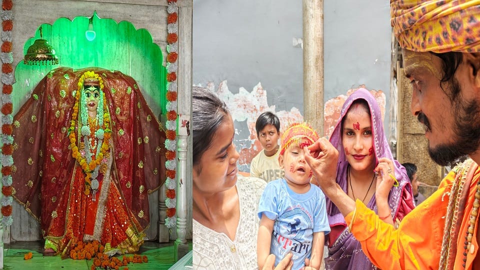 Devotees Throng Sheetla Mata Temple on Second Monday of Ashadh in Agra