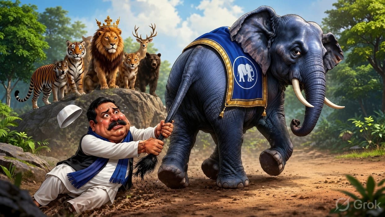 Suna Hai Kya: Tainted individuals won't be able to ride the elephant; 'Saab's' schemes won't work.