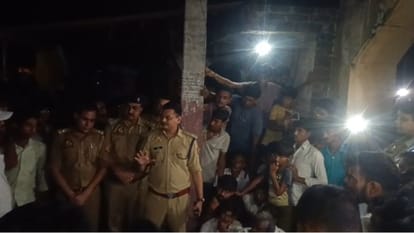 Chaos erupts at the Nadha police post in Budaun with police using batons to disperse the crowd