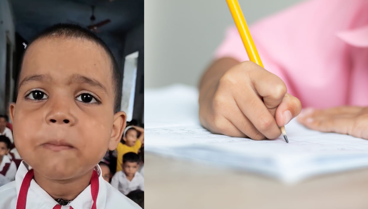 4 year old child asked a school teacher a question about fees video goes viral on social media