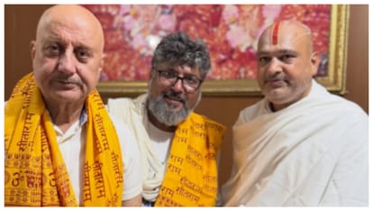 Anupam Kher visited Shri Ram Vallabha Kunj and shared his experience on instagram
