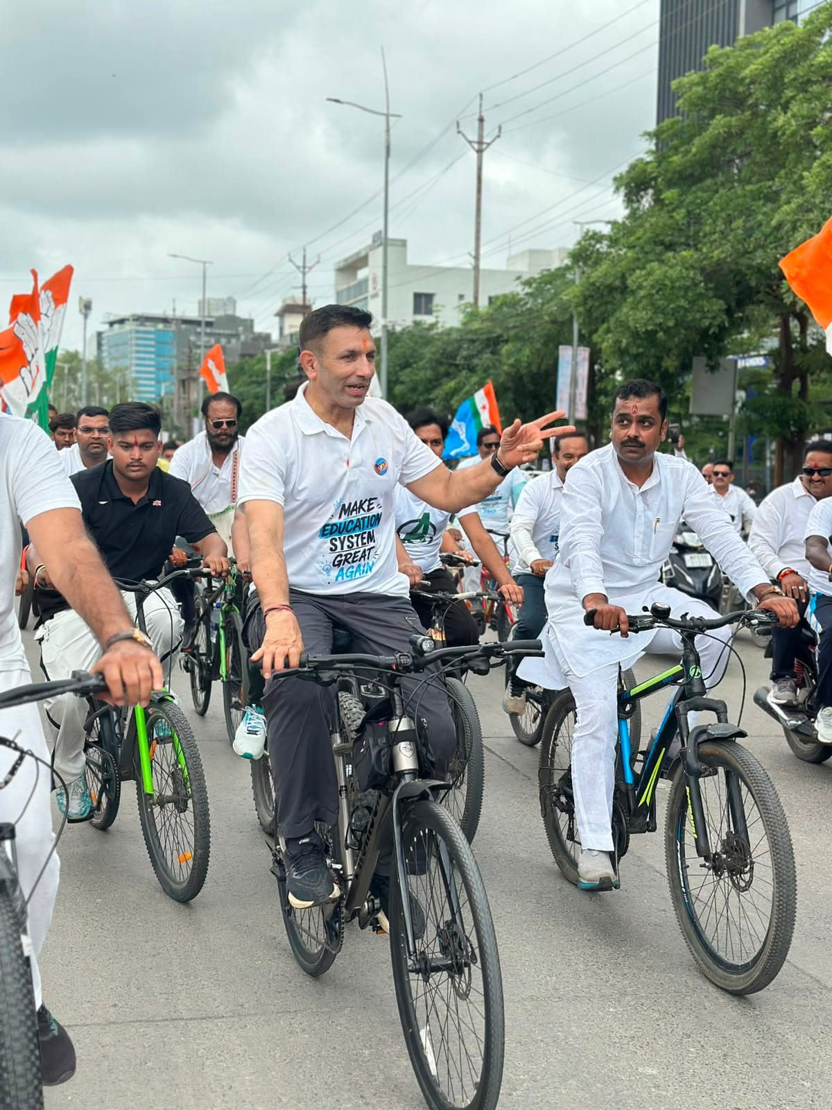 आज भोपाल पहुंचेगी कांग्रेस की साइकिल यात्राः पुराने शहर का ट्रैफिक बदलेगा,रॉयल मार्केट से एलबीएस तक