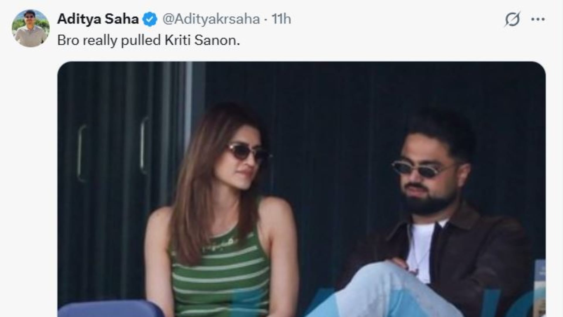 Kriti Sanon in Birmingham with rumored boyfriend Kabir Bahia cheers for Team India