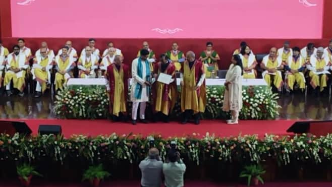 Kanpur IITs 59th Convocation meritorious students awarded degrees Sagar KV receives the President Gold Medal