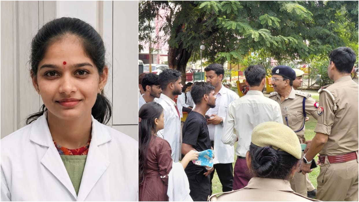 Outrage among students following Kashish murder protest held at the Pilibhit medical college