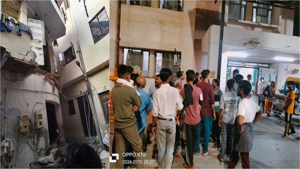 Woman dies after balcony of house collapses in Agra