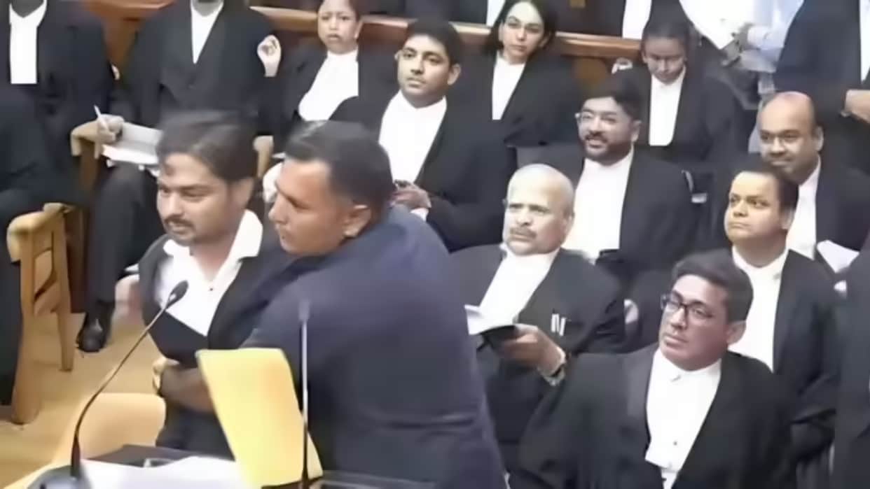 two law students arrested for disruption at the Supreme Court premises