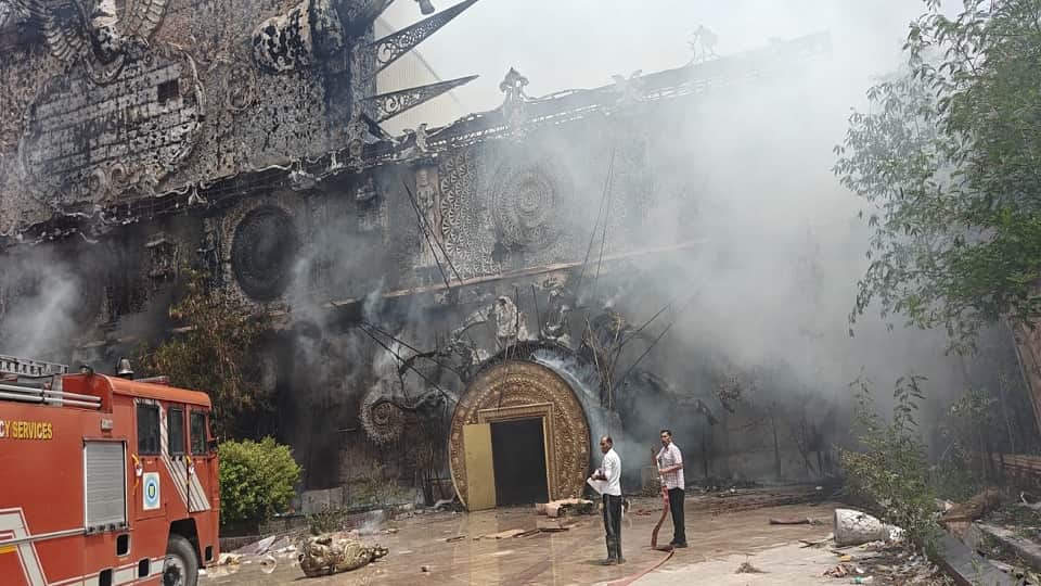 Fire breaks out at Kingdom of Dreams in Gurugram's Sector 29