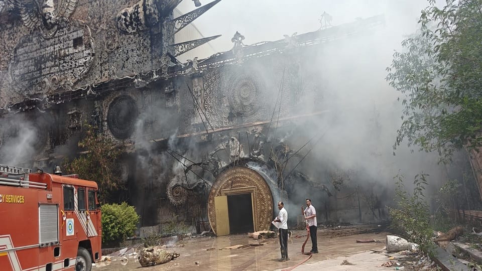 Fire breaks out at Kingdom of Dreams in Gurugram's Sector 29
