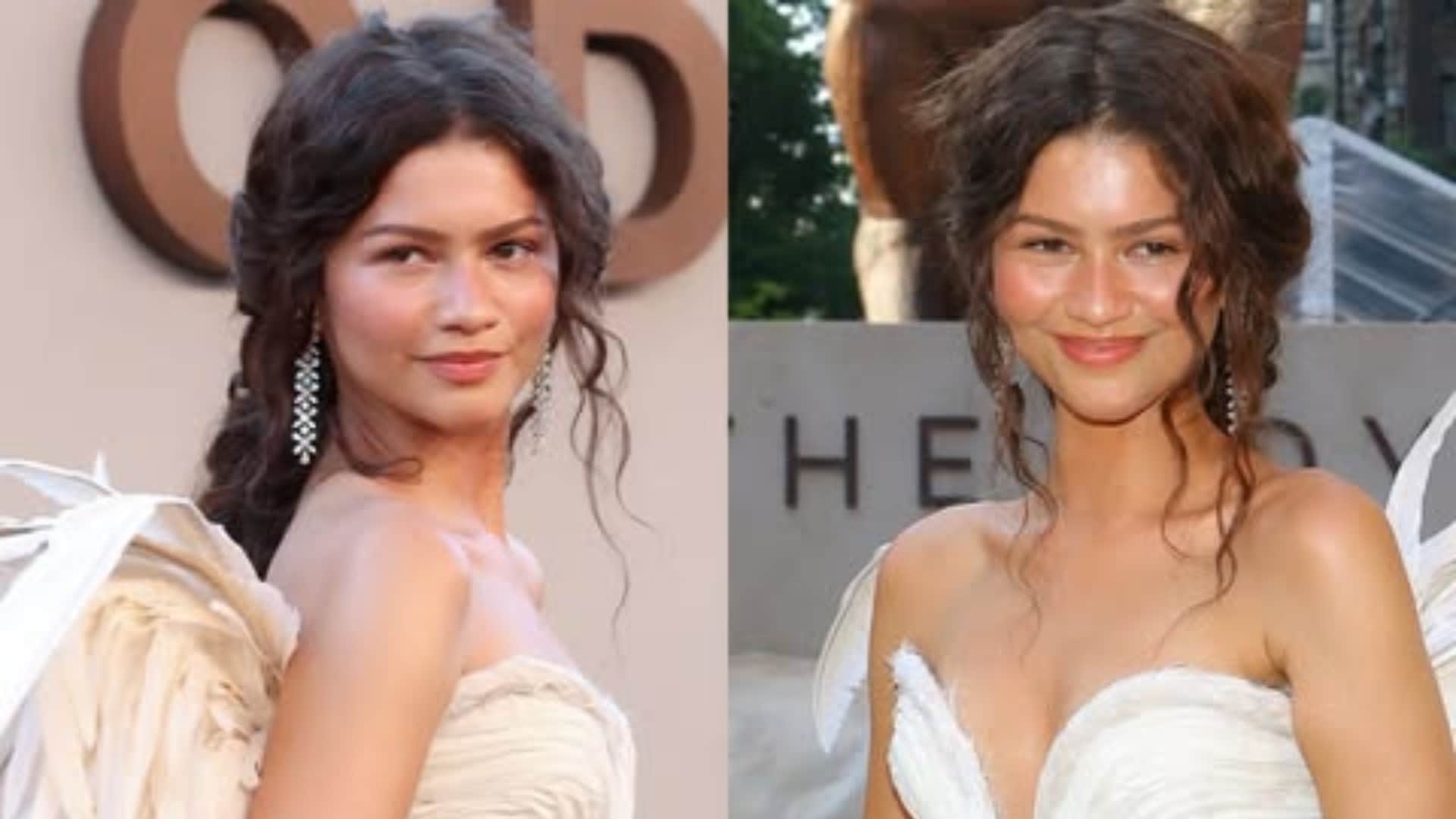 The Odyssey New York premiere Attended By Star Cast Anne Hathaway Flaunts Baby And Zendaya Steals the show