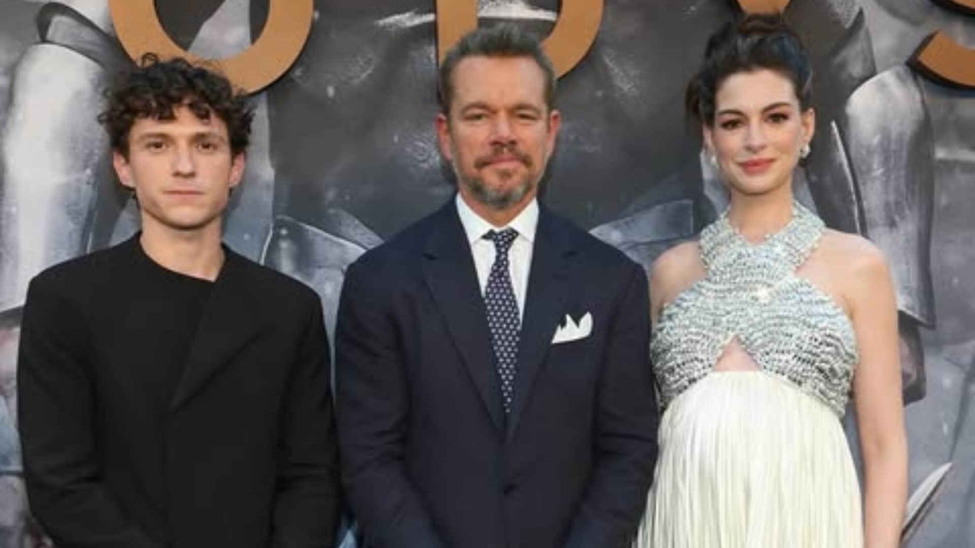 The Odyssey New York premiere Attended By Star Cast Anne Hathaway Flaunts Baby And Zendaya Steals the show