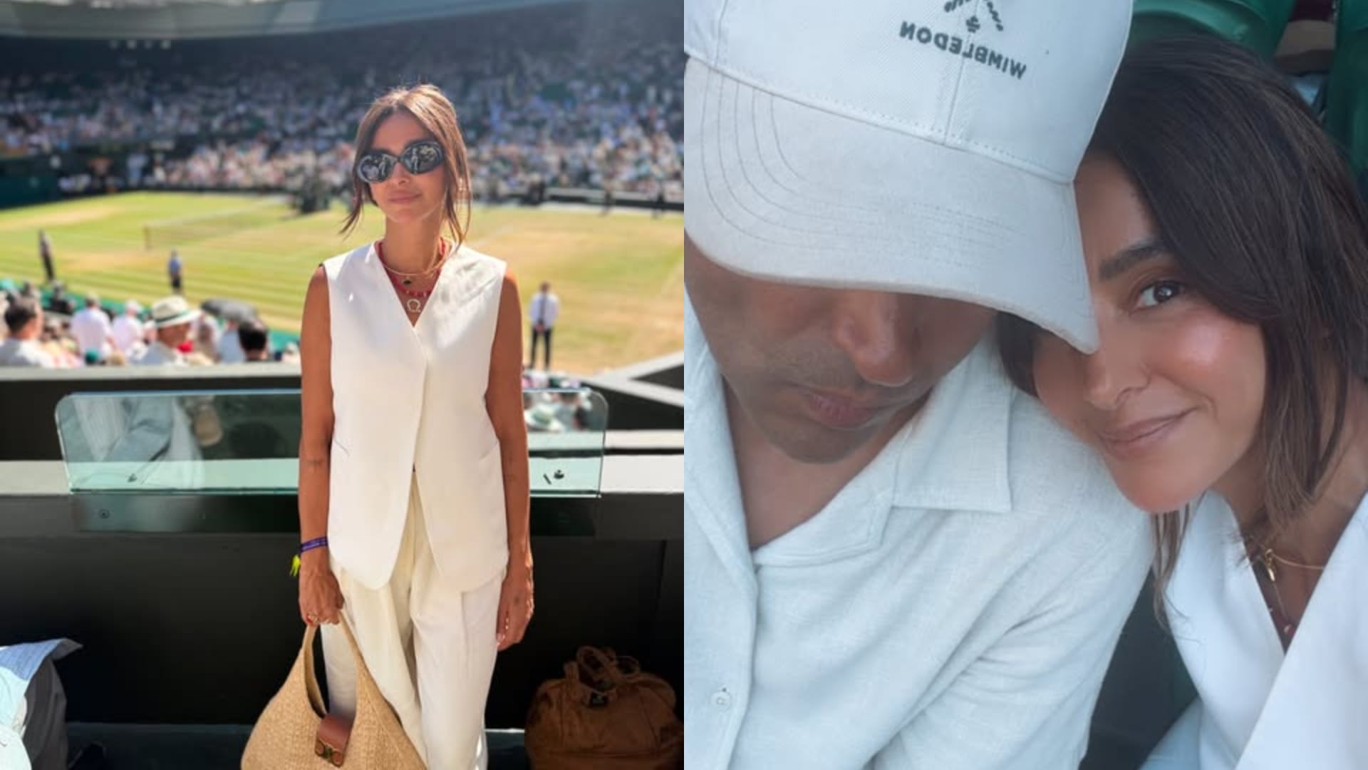 Shibani Akhtar Share Javed Aktar And Farhan Akhtar Pictures Enjoy Wimbledon