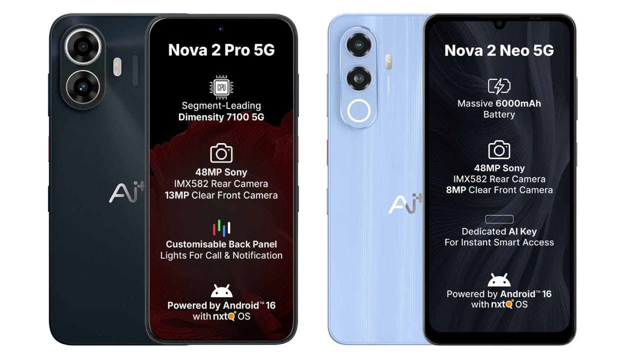 ai plus nova 2 pro nova 2 neo 5g launched india price specifications features hindi