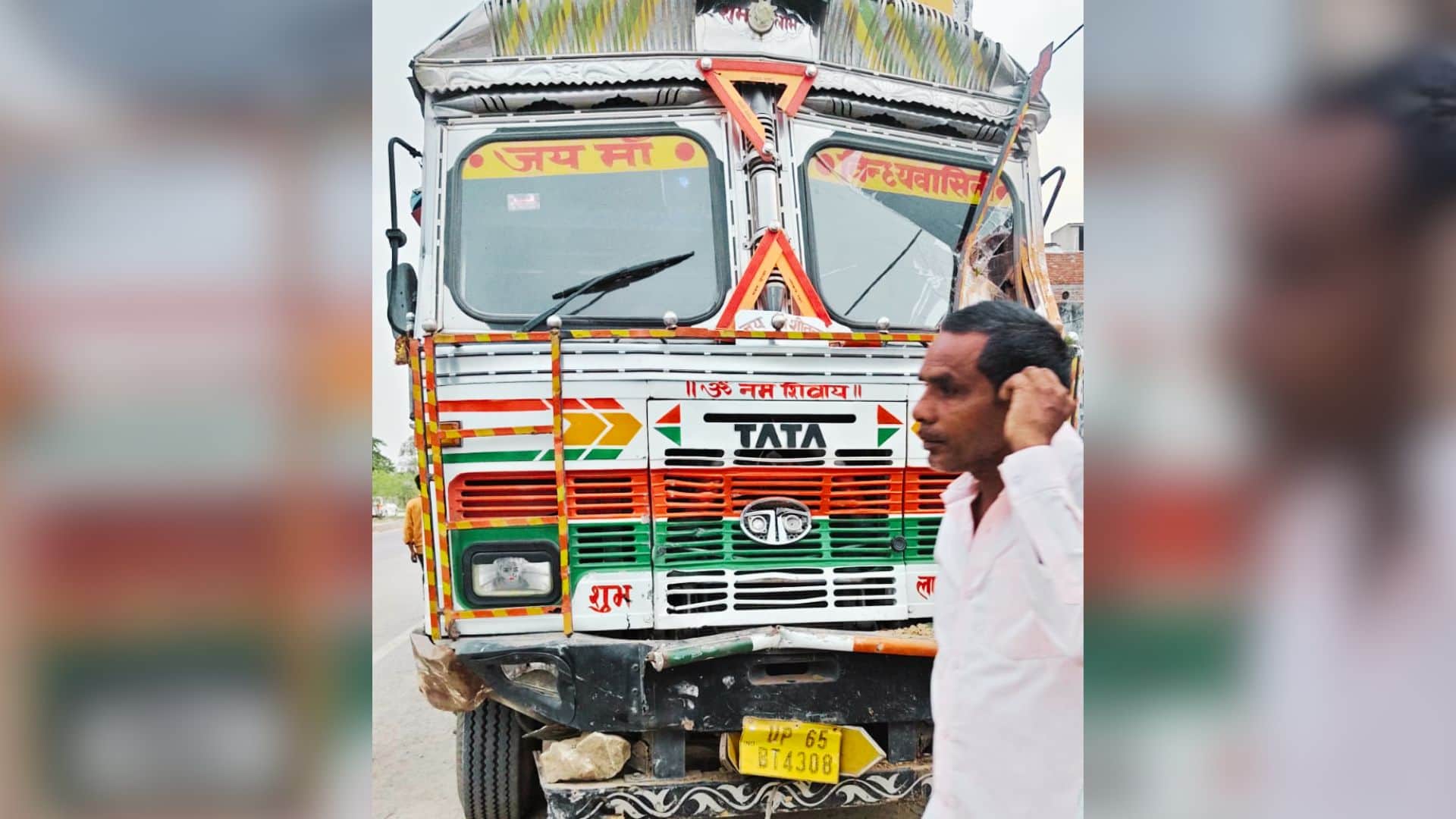 Speeding truck runs over people sleeping outside their home three dead two injured in mirzapur