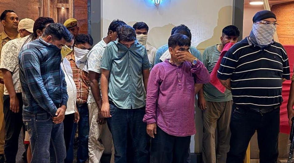 Kanpur Gambling session underway at hotel 13 arrested including BJP Mandal Secretary main kingpin absconding