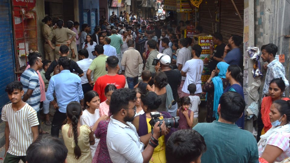 Noida Fire e-scooter battery explosion during charging in five-storey building in Noida two burnt to death
