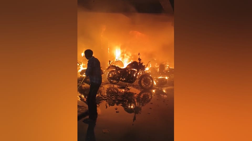 Noida Fire e-scooter battery explosion during charging in five-storey building in Noida two burnt to death