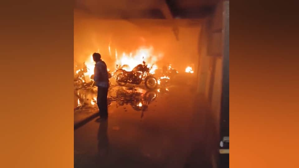 Noida Fire e-scooter battery explosion during charging in five-storey building in Noida two burnt to death