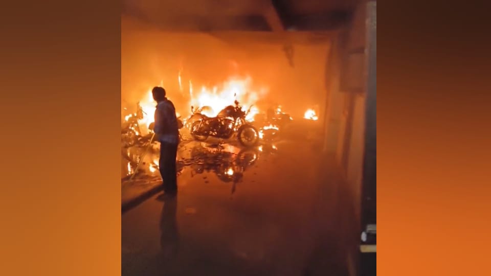 Noida Fire e-scooter battery explosion during charging in five-storey building in Noida two burnt to death