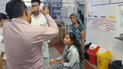 Orai School van out of control four children critically injured admitted to medical college