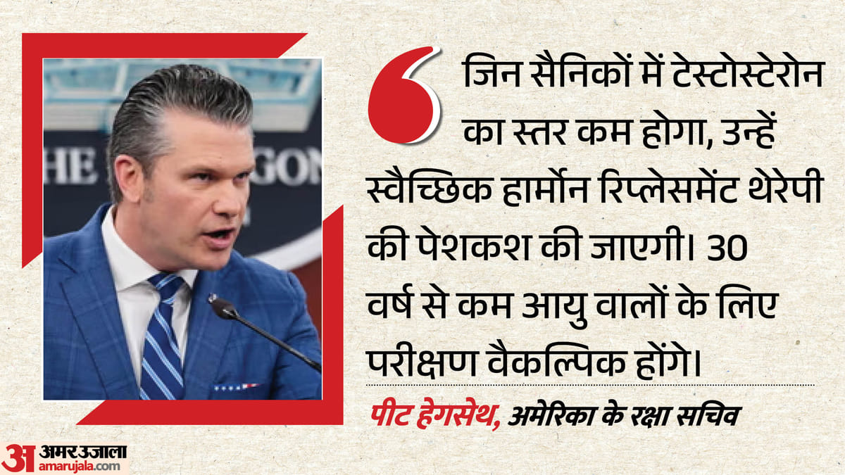 30 पार कर चुके सैनिकों की होगी टेस्टोस्टेरोन स्क्रीनिंग, क्यों लिया गया यह फैसला?
