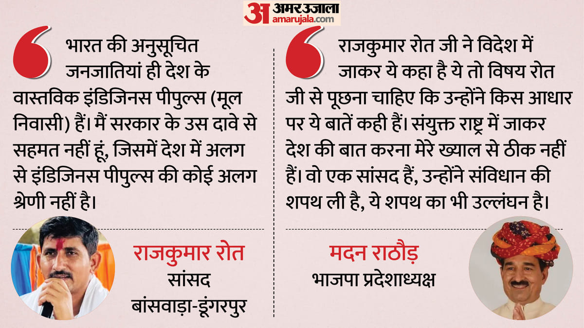 'भारत के आदिवासी ही इंडिजिनस पीपुल्स हैं': सांसद रोत के बयान से गरमाई सियासत, भाजपा बोली- ऐसा बयान उचित नहीं