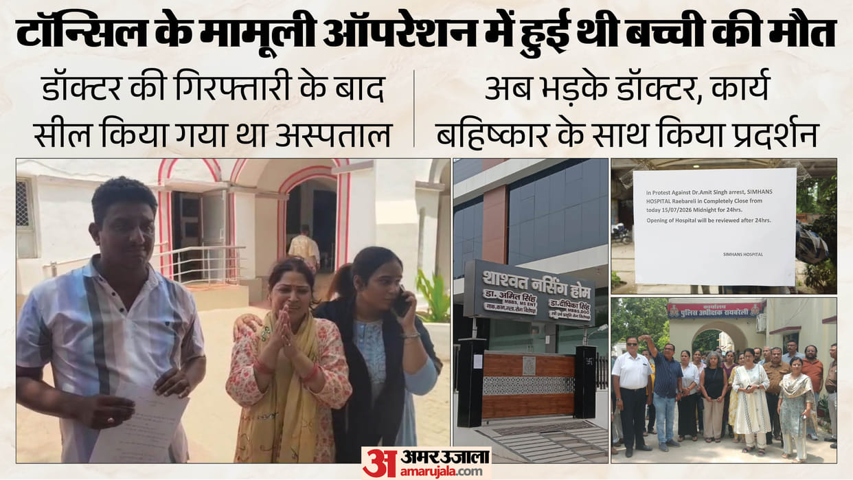 UP: Girl dies after tonsil operation in Rae Bareli, DM orders to cancel license and file FIR