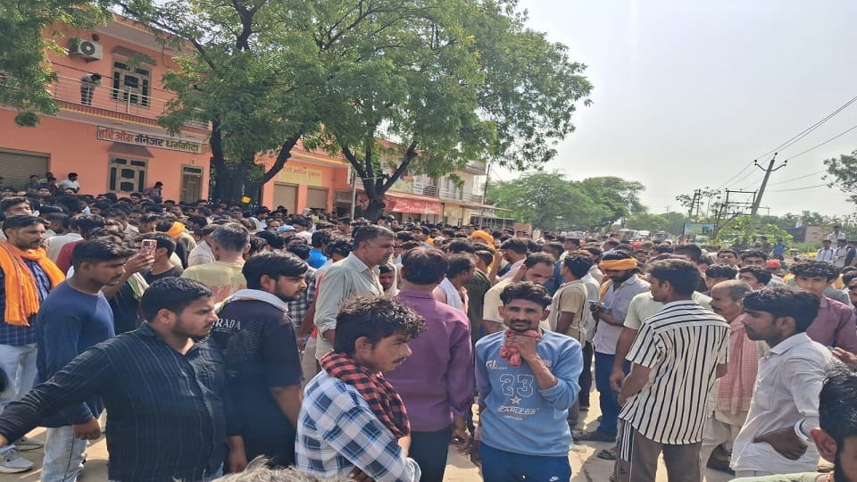uproar after student dies after being hit by school bus in Mathura