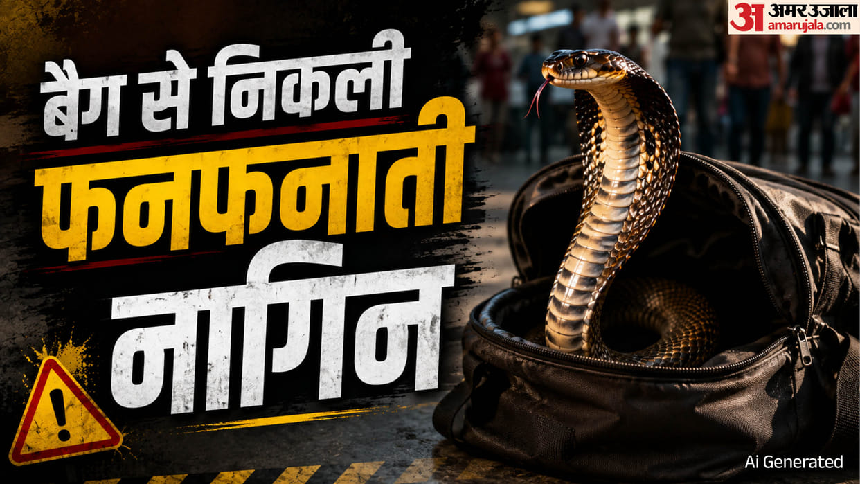 Cobra Snake: Female cobra emerges from bag at Sagar's school; children scream in panic