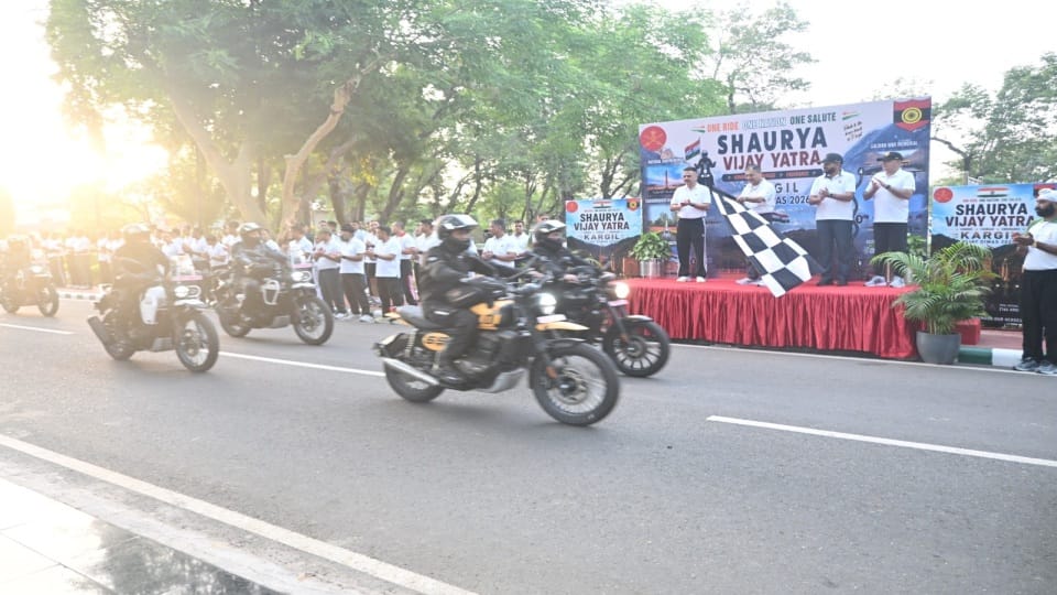 Shaurya Vijay Yatra reached Chandimandir from Delhi