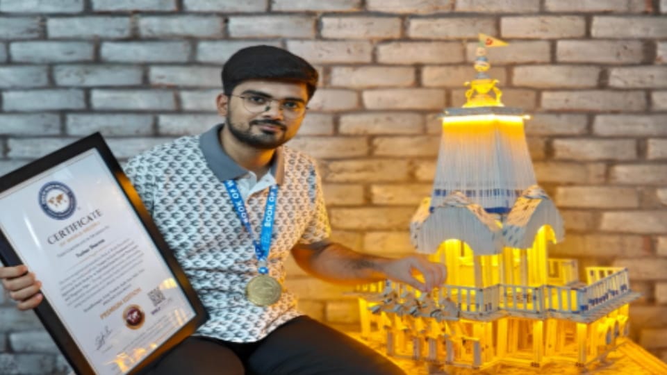 Muzaffarnagar Artist Creates 34-Inch Jagannath Rath, Earns World Record Recognition
