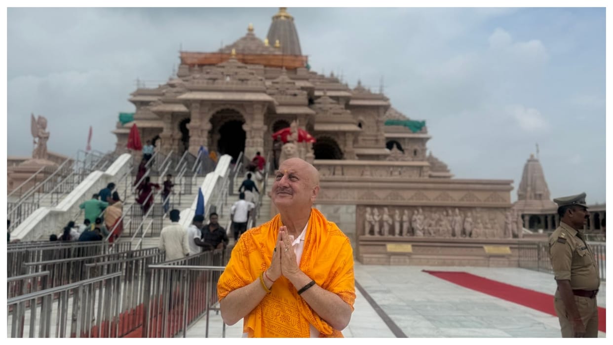 Anupam Kher completed Shooting for the first schedule of upcoming movie Shri RamBhumi in ayodhya