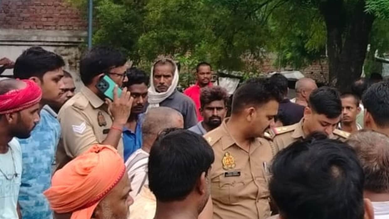 Head hit ground bike skidded young man dies returning home after dropping child at school in varanasi