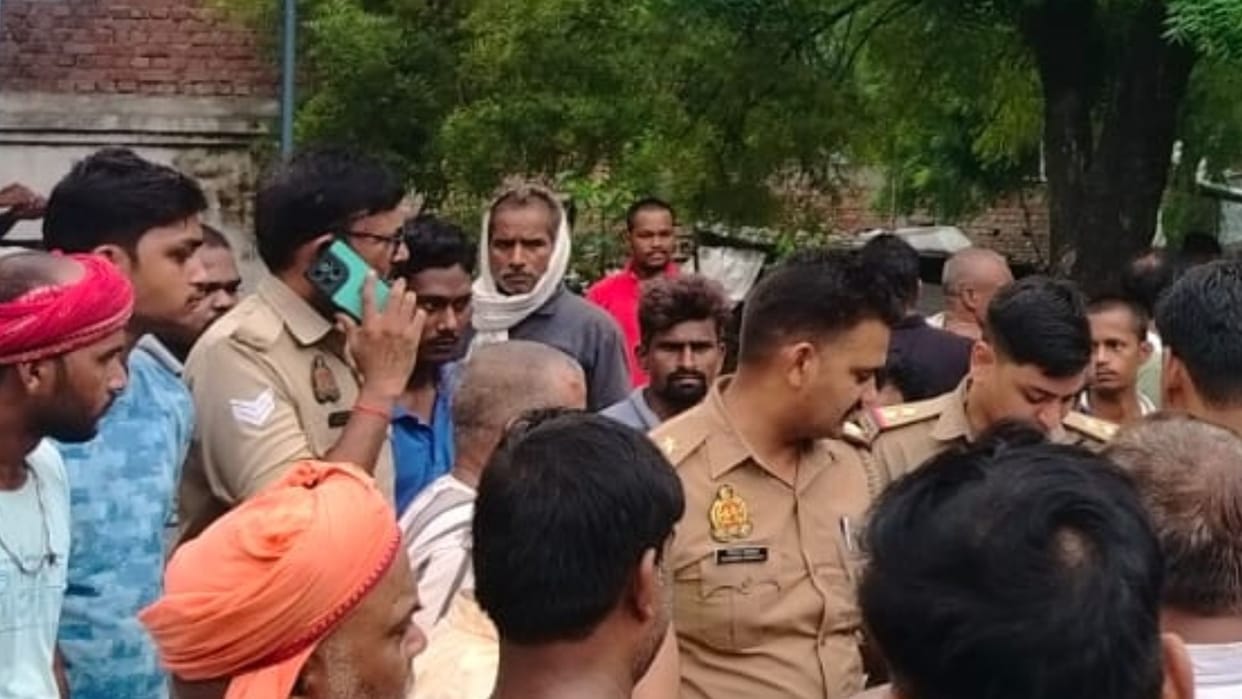Head hit ground bike skidded young man dies returning home after dropping child at school in varanasi
