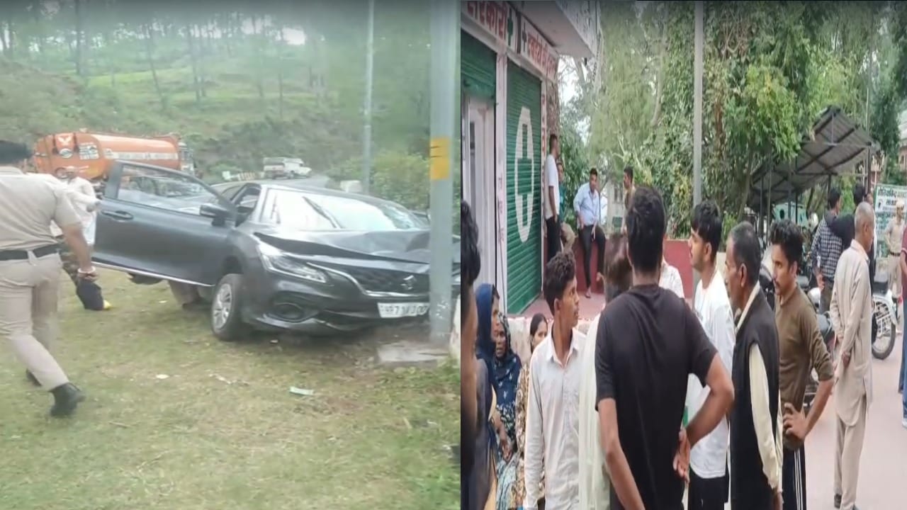 पुलिस कर्मियों की गाड़ी ने महिला को मारी टक्कर, मौत।
