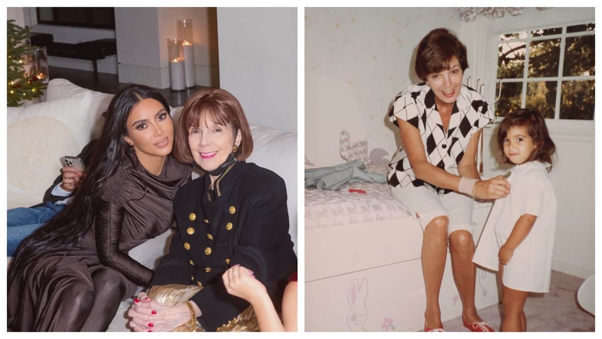 Kim Kardashian Mourns Grandmother MJ Death Calls Her Forever Twin