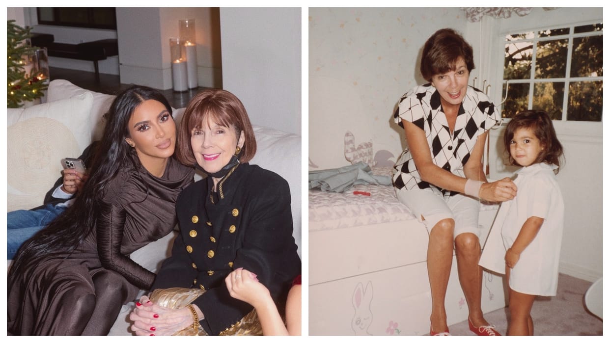 Kim Kardashian Mourns Grandmother MJ Death Calls Her Forever Twin