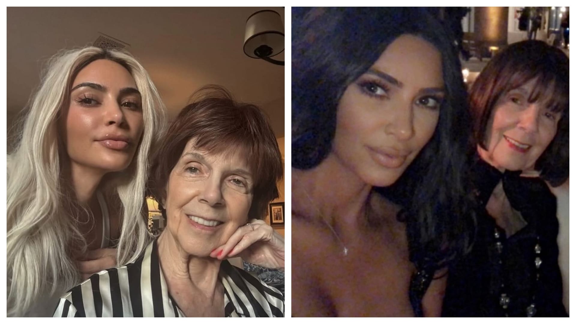 Kim Kardashian Mourns Grandmother MJ Death Calls Her Forever Twin