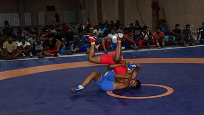 Sports news Varanasi today Athletes at Sigra Stadium forced to train without javelins